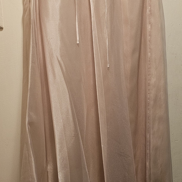 Formal gown, gold, strapless, Michaelangelo, size 4 - Picture 3 of 5